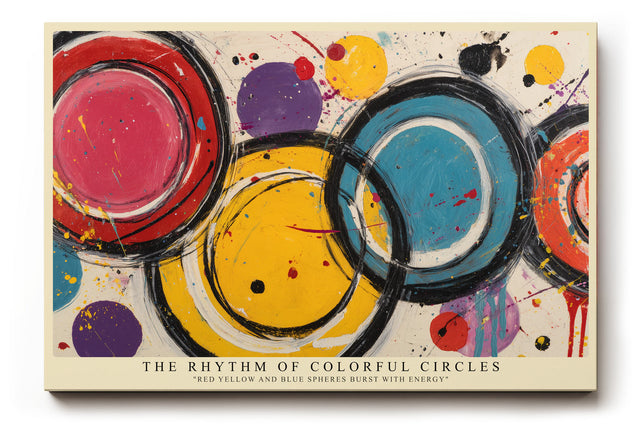 Paul Sinus Wandbild The Rhythm of Colorful Circles Abstract Energy in Motion