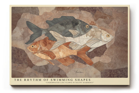 Paul Sinus Wandbild The Rhythm of Swimming Shapes Artistic Harmony of Underwater Life
