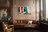 Paul Sinus Wandbild The Rhythm of Urban Elegance – Stilvolle Bewegung und moderne Ästhetik im Retro-Chic