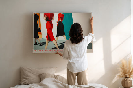 Paul Sinus Wandbild The Rhythm of Urban Elegance – Stilvolle Bewegung und moderne Ästhetik im Retro-Chic