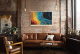 Paul Sinus Wandbild The River Between Fire and Stars Abstract Flow of Elements in Motion