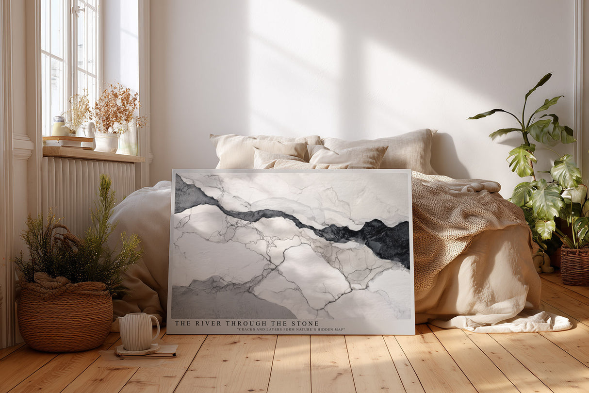 Paul Sinus Wandbild The River Through the Stone Abstract Marble Flow of Nature