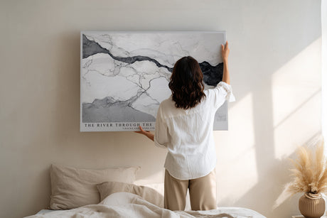 Paul Sinus Wandbild The River Through the Stone Abstract Marble Flow of Nature