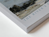 Paul Sinus Wandbild The River’s Quiet Arrival – Friedvolle Landschaft in zarten Blautönen und sanfter Bewegung