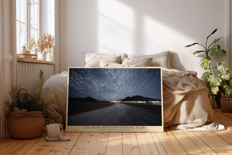 Paul Sinus Wandbild The Road Beneath Turning Stars Journey Through the Night Sky