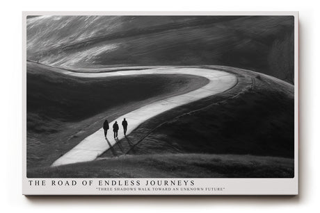 Paul Sinus Wandbild The Road of Endless Journeys Three Shadows Toward an Unknown Future