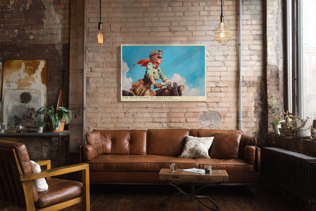 Paul Sinus Wandbild The Road Queen of Adventure – Kraftvolle Eleganz zwischen Freiheit und Stil im Retro-Design