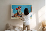 Paul Sinus Wandbild The Road Queen of Adventure – Kraftvolle Eleganz zwischen Freiheit und Stil im Retro-Design