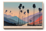 Paul Sinus Wandbild The Road Through Painted Hills – Farbige Landschaft mit Palmen und sanften Hügeln