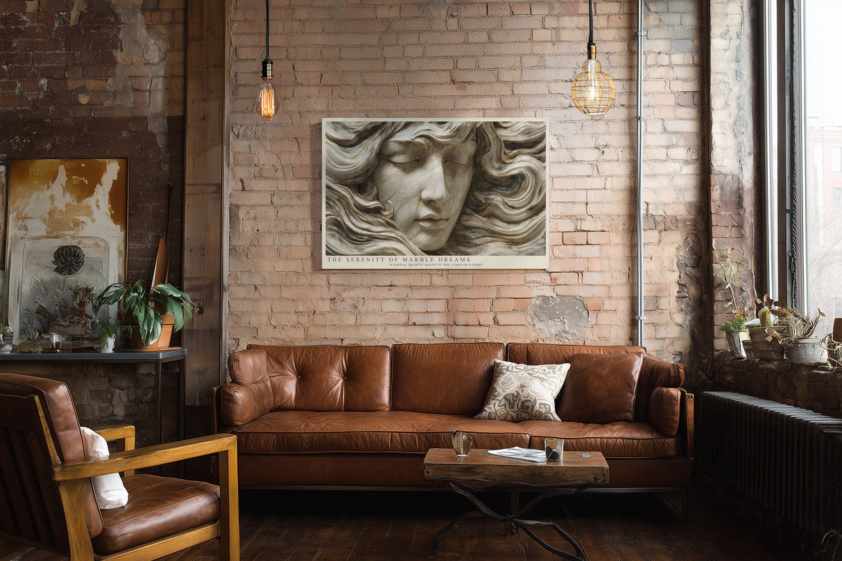 Paul Sinus Wandbild The Serenity of Marble Dreams Eternal Beauty in Stone Waves