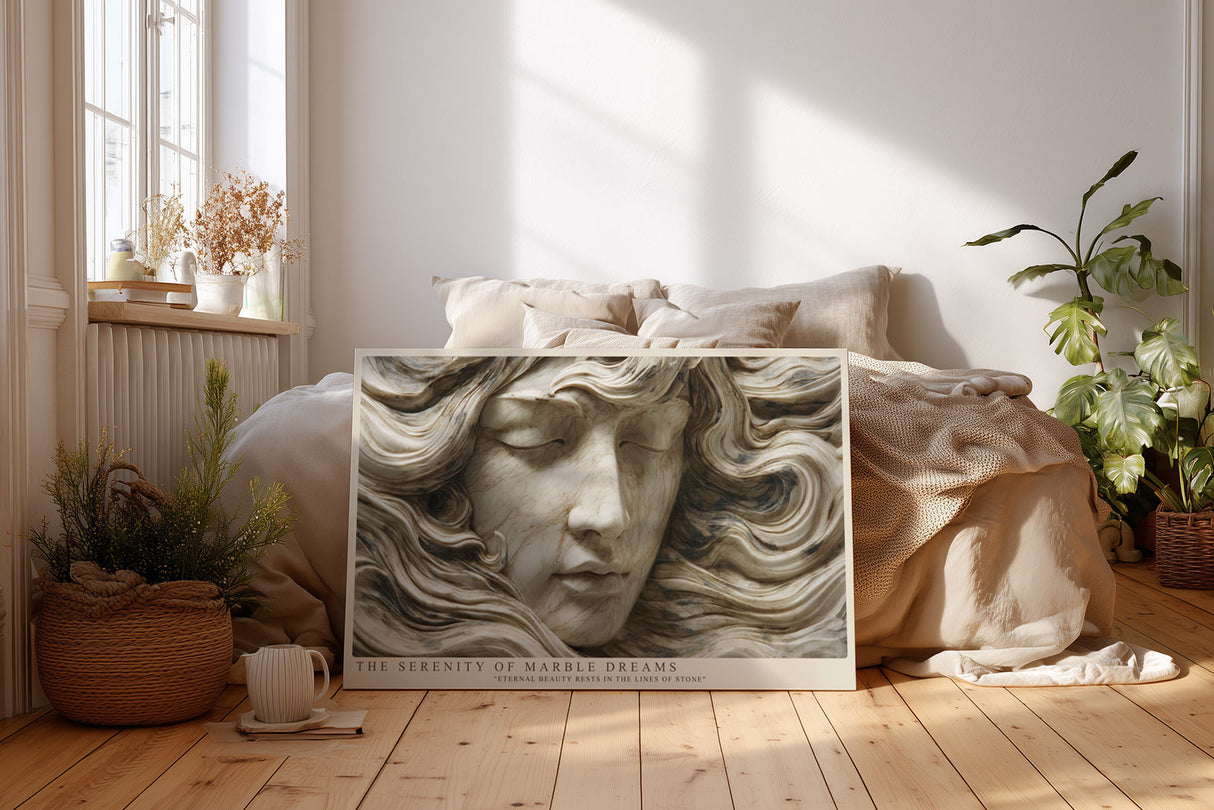 Paul Sinus Wandbild The Serenity of Marble Dreams Eternal Beauty in Stone Waves