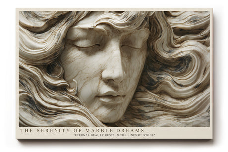 Paul Sinus Wandbild The Serenity of Marble Dreams Eternal Beauty in Stone Waves