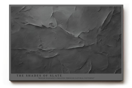 Paul Sinus Wandbild The Shades of Slate Abstraktes Naturmotiv in Grautönen, das die Struktur und Tiefe von Schiefergestein detailreich zeigt.