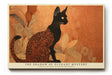 Paul Sinus Wandbild The Shadow of Elegant Mystery Black Cat in Golden Harmony