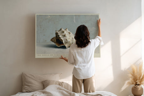 Paul Sinus Wandbild The Shell of Timeless Echoes Still Life of Ocean Memory and Natural Harmony