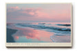 Paul Sinus Wandbild The Shore of Pink Sunset – Zarter Sonnenuntergang am Meer in sanften Rosatönen – Stimmungsvolles Wandbild mit romantischer Ruhe.