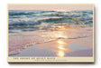 Paul Sinus Wandbild The Shore of Quiet Rays – Friedliche Meeresstimmung im warmen Licht der untergehenden Sonne