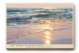 Paul Sinus Wandbild The Shore of Quiet Rays – Friedliche Meeresstimmung im warmen Licht der untergehenden Sonne