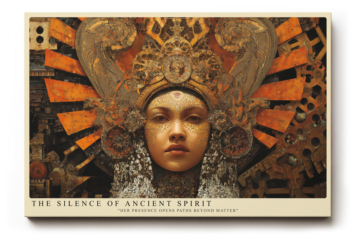 Paul Sinus Wandbild The Silence of Ancient Spirit Timeless Majesty in Golden Harmony