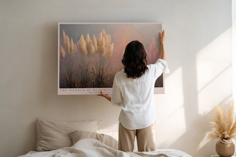 Paul Sinus Wandbild The Silence of Blooming Fields Misty Pastel Harmony of Light and Nature