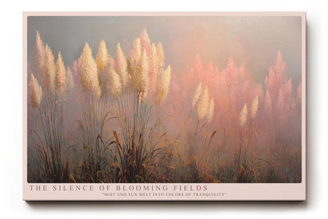 Paul Sinus Wandbild The Silence of Blooming Fields Misty Pastel Harmony of Light and Nature