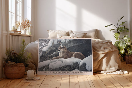 Paul Sinus Wandbild The Silent Guardian of the Mountains Strength and Grace Rest in Winter Silence