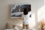 Paul Sinus Wandbild The Silent Guardian of the Mountains Strength and Grace Rest in Winter Silence