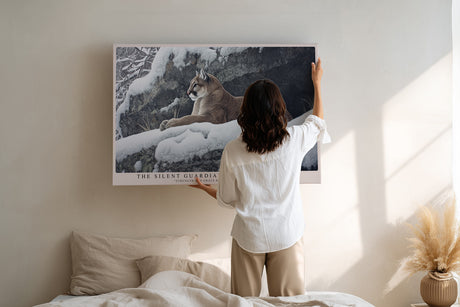 Paul Sinus Wandbild The Silent Guardian of the Mountains Strength and Grace Rest in Winter Silence