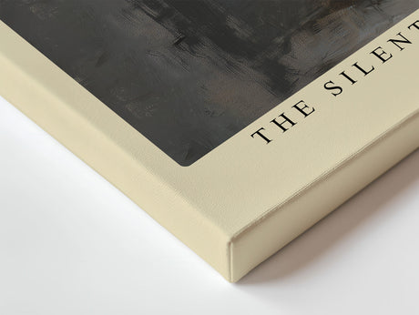 Paul Sinus Wandbild The Silent Moment – Frau im weißen Kleid im sanften Licht symbolisiert Ruhe, Innigkeit und stille Emotion