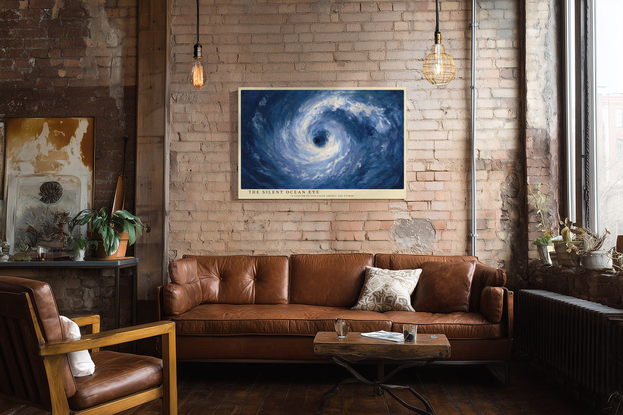 Paul Sinus Wandbild The Silent Ocean Eye Stillness Amidst the Blue Storm