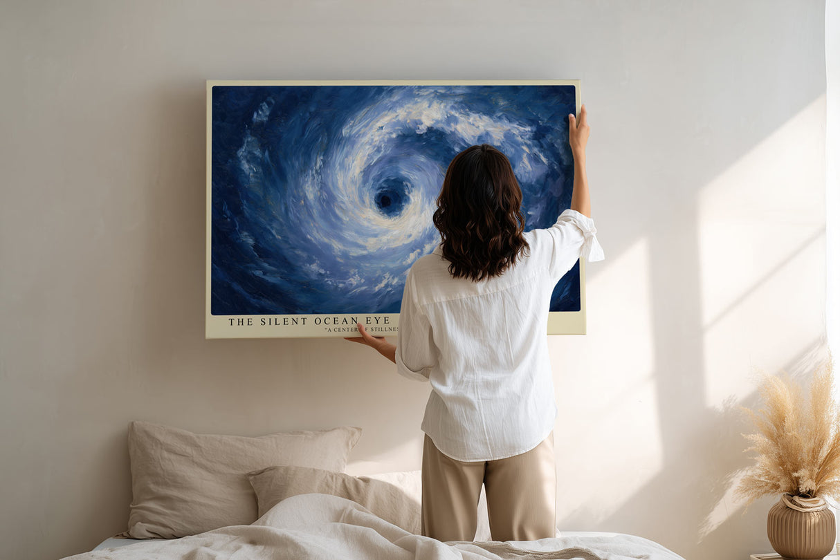 Paul Sinus Wandbild The Silent Ocean Eye Stillness Amidst the Blue Storm