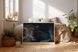 Paul Sinus Wandbild The Silent Stare of Night Leopard Under the Moonlight