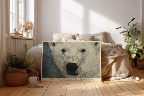 Paul Sinus Wandbild The Silent Strength of Polar Bears Snow and Ice Embrace His White Kingdom
