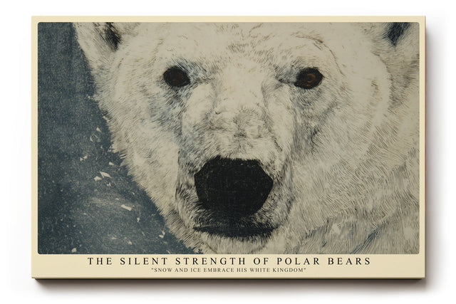 Paul Sinus Wandbild The Silent Strength of Polar Bears Snow and Ice Embrace His White Kingdom