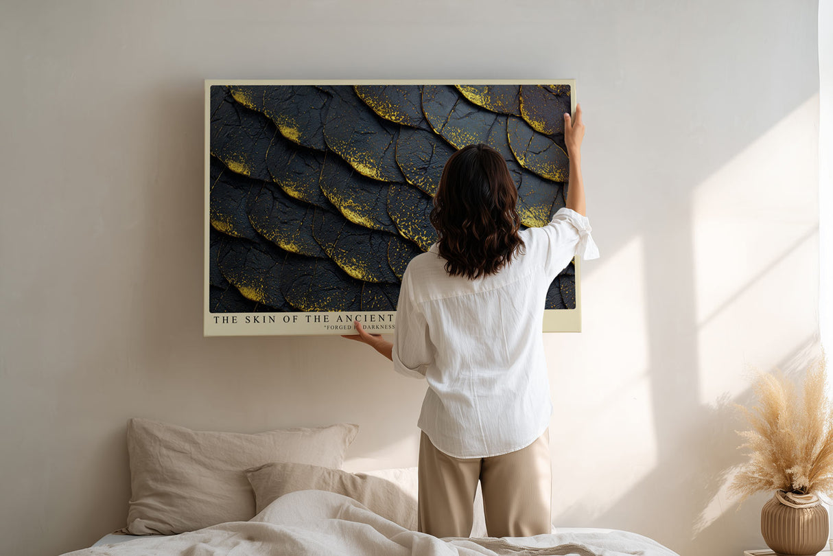 Paul Sinus Wandbild The Skin of the Ancient Golden Texture of Time and Power