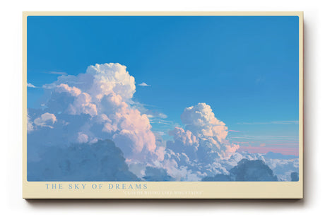 Paul Sinus Wandbild The Sky of Dreams traumhaftes Himmelsmotiv mit leuchtenden Wolken in zarten Farben für moderne Wohnräume voller Weite und Leichtigkeit