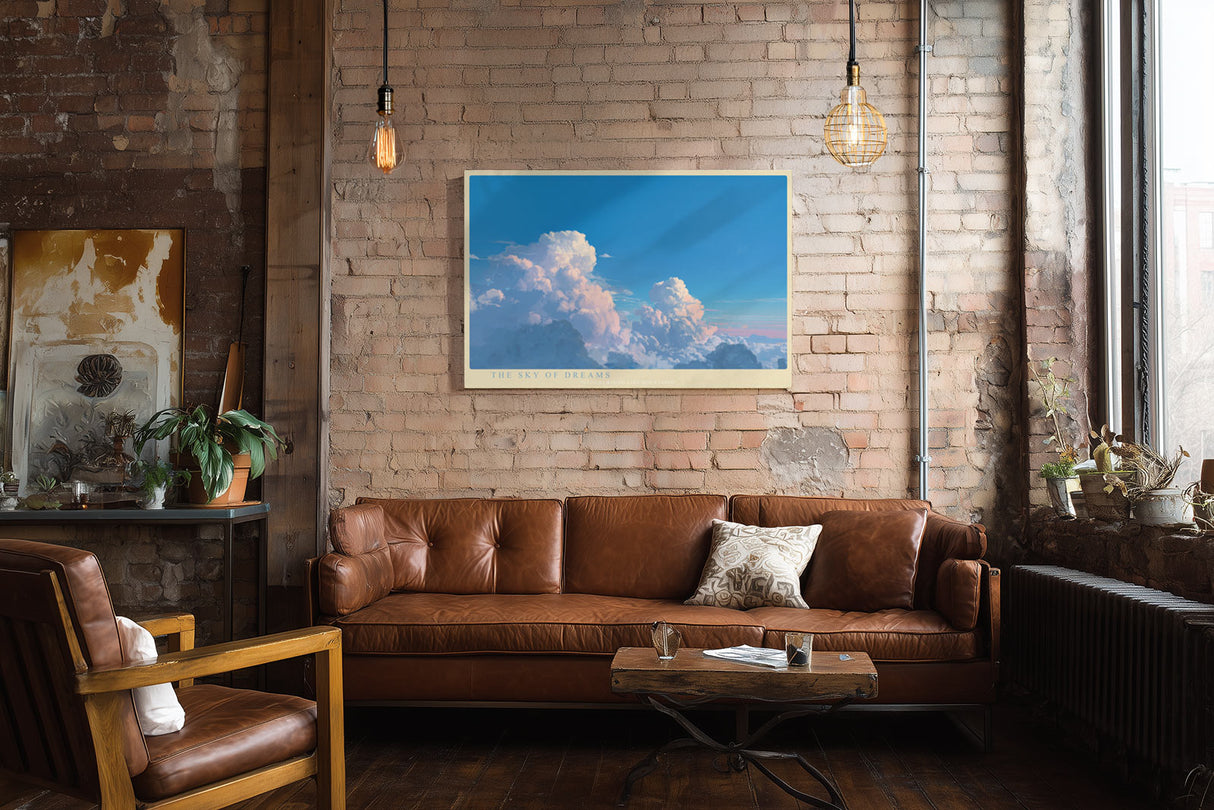 Paul Sinus Wandbild The Sky of Dreams traumhaftes Himmelsmotiv mit leuchtenden Wolken in zarten Farben für moderne Wohnräume voller Weite und Leichtigkeit