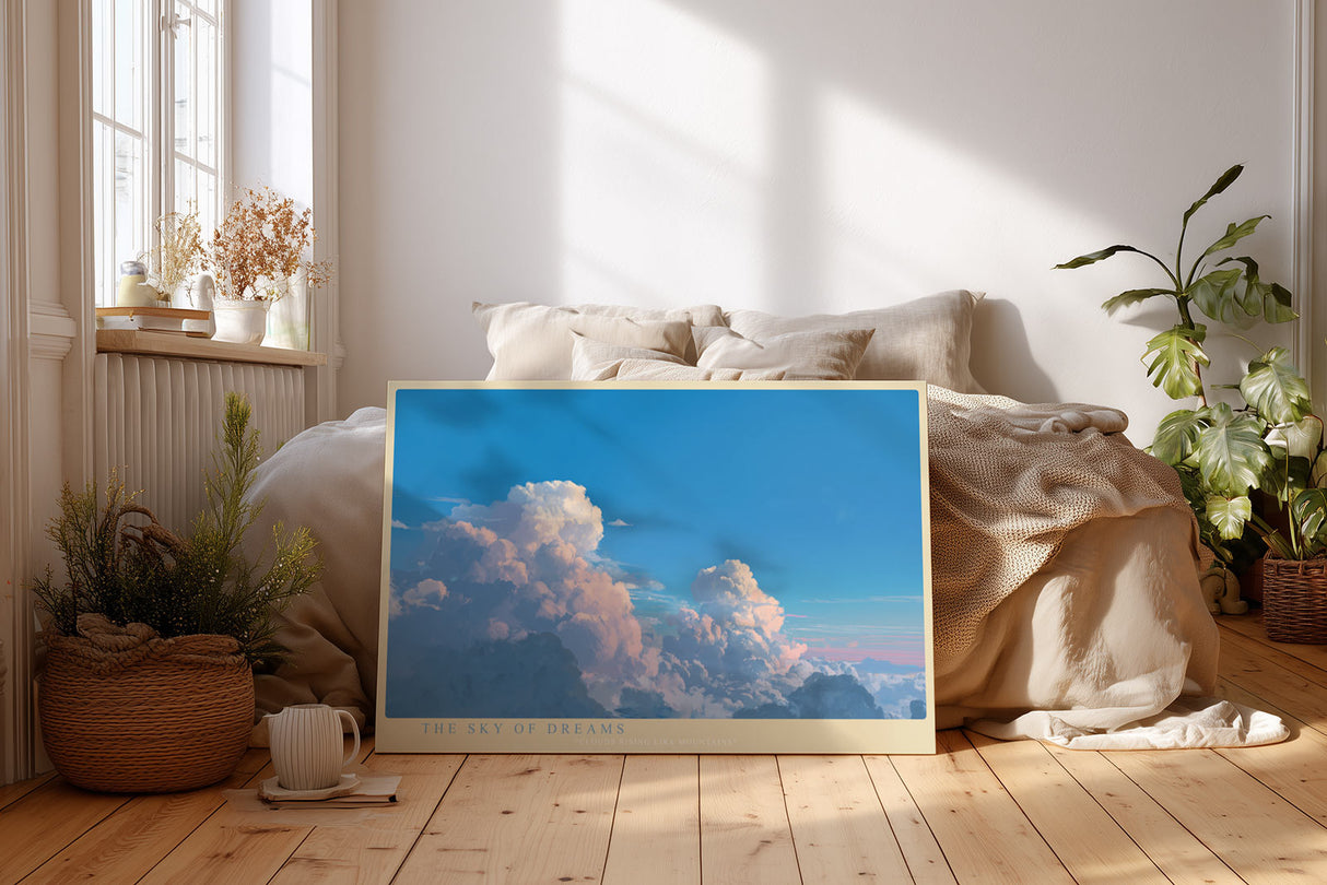 Paul Sinus Wandbild The Sky of Dreams traumhaftes Himmelsmotiv mit leuchtenden Wolken in zarten Farben für moderne Wohnräume voller Weite und Leichtigkeit