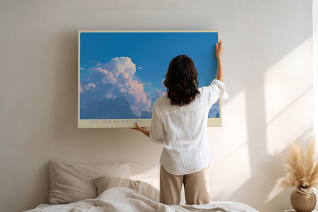 Paul Sinus Wandbild The Sky of Dreams traumhaftes Himmelsmotiv mit leuchtenden Wolken in zarten Farben für moderne Wohnräume voller Weite und Leichtigkeit