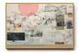 Paul Sinus Wandbild The Sky of Hidden Stories abstrakte Collage mit Linien, Wolken und geometrischen Strukturen