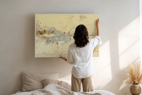 Paul Sinus Wandbild The Soft Patterns of Abstraction Pale Colors Create a Dreamlike Texture
