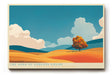 Paul Sinus Wandbild The Song of Endless Fields Poetische Landschaft mit weitem Horizont und goldenem Feld unter blauem Himmel – Sinnbild für Freiheit und Stille.