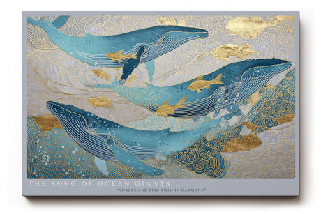 Paul Sinus Wandbild The Song of Ocean Giants Whales in Harmony