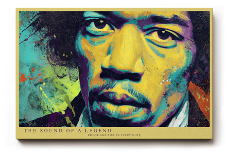 Paul Sinus Wandbild The Sound of a Legend Vibrant Portrait of Musical Genius and Colorful Passion