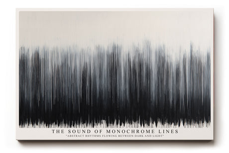 Paul Sinus Wandbild The Sound of Monochrome Lines – Abstrakte Rhythmen aus Licht und Schatten