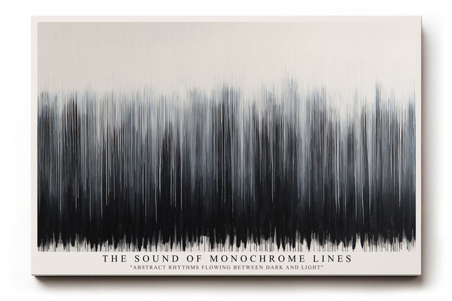 Paul Sinus Wandbild The Sound of Monochrome Lines – Abstrakte Rhythmen aus Licht und Schatten