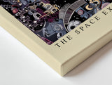 Paul Sinus Wandbild The Space Explorer Dog Verspieltes Kunstmotiv eines Hundes im Weltraum, umgeben von Sternen, Galaxien und farbintensiver Fantasie.