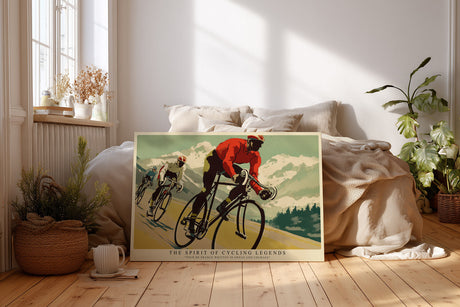 Paul Sinus Wandbild The Spirit of Cycling Legends Vintage Energy of Motion and Courage