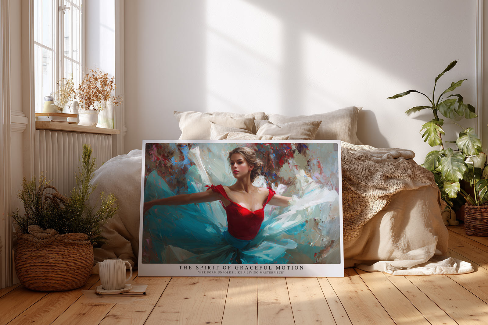 Paul Sinus Wandbild The Spirit of Graceful Motion Her Form Unfolds Like a Living Masterpiece