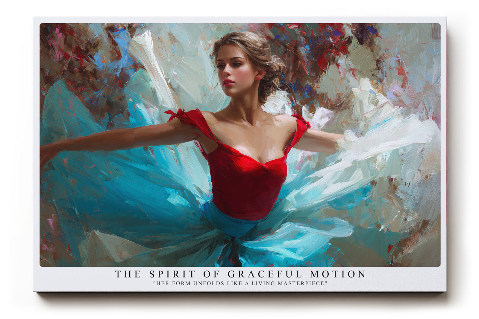 Paul Sinus Wandbild The Spirit of Graceful Motion Her Form Unfolds Like a Living Masterpiece